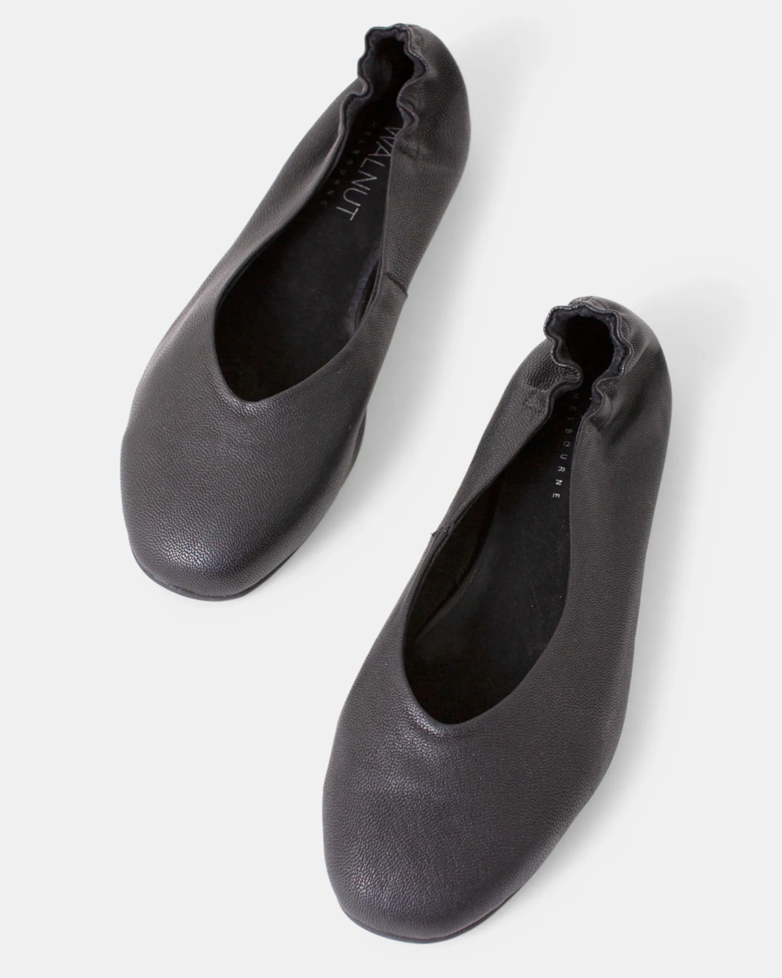 Becca Leather Ballet - Black Pebble