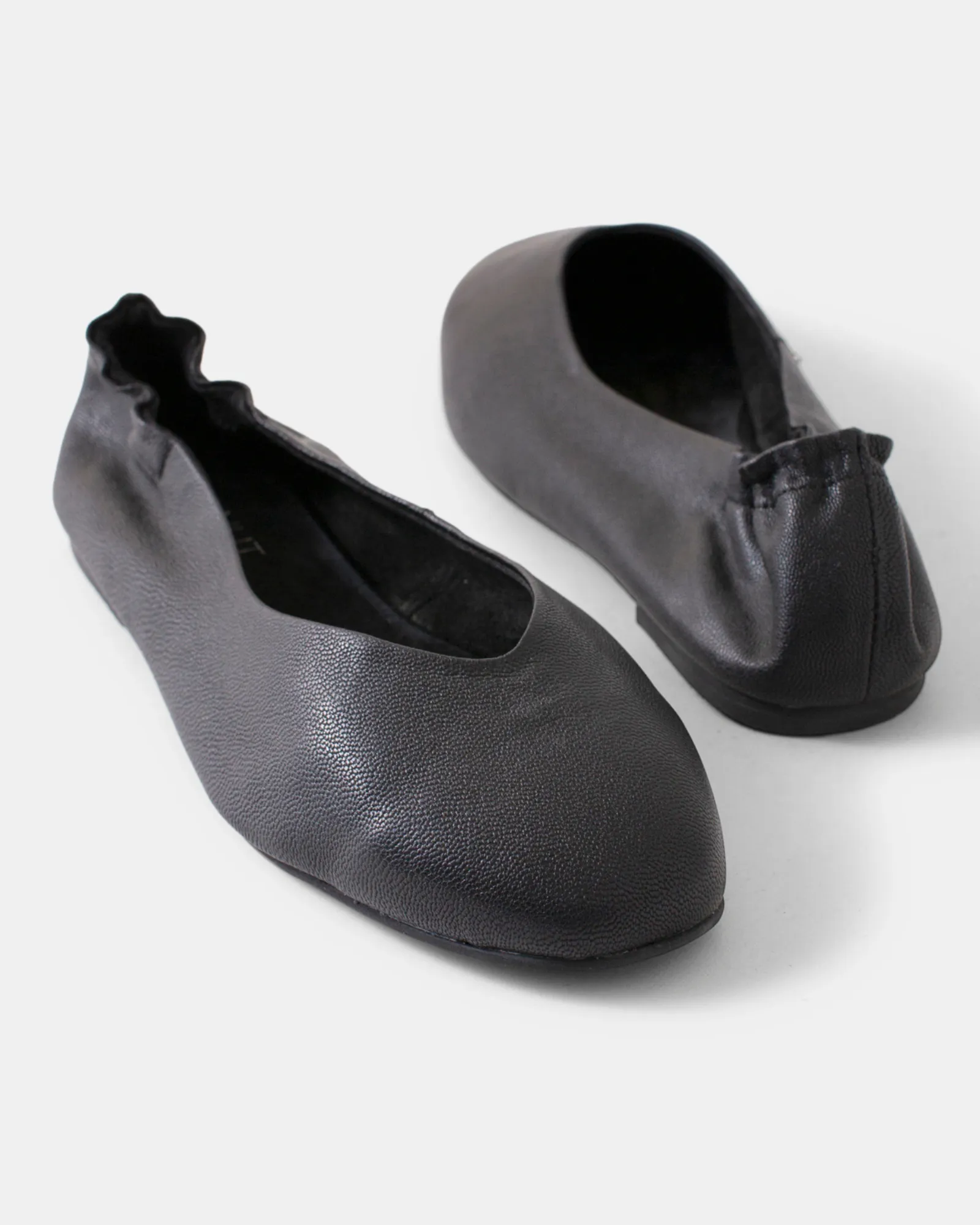 Becca Leather Ballet - Black Pebble