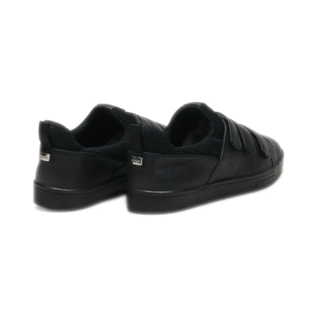 Calvin Klein Slip Ons Leather Black Colour For Women