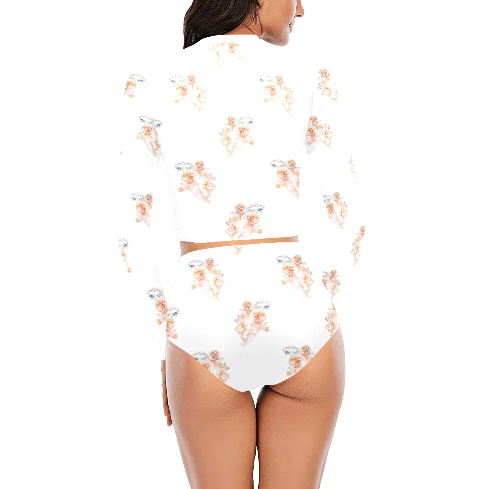 cheribum aloft smaller Long Sleeve Bikini Set (Model S27)
