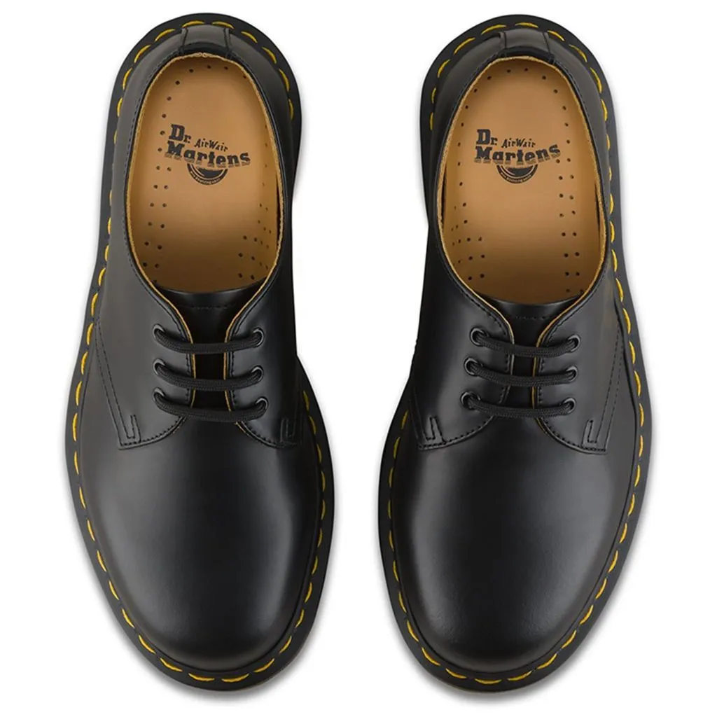 Dr. Martens 1461 3 Eyelet Smooth Black Unisex Shoes - UK 6