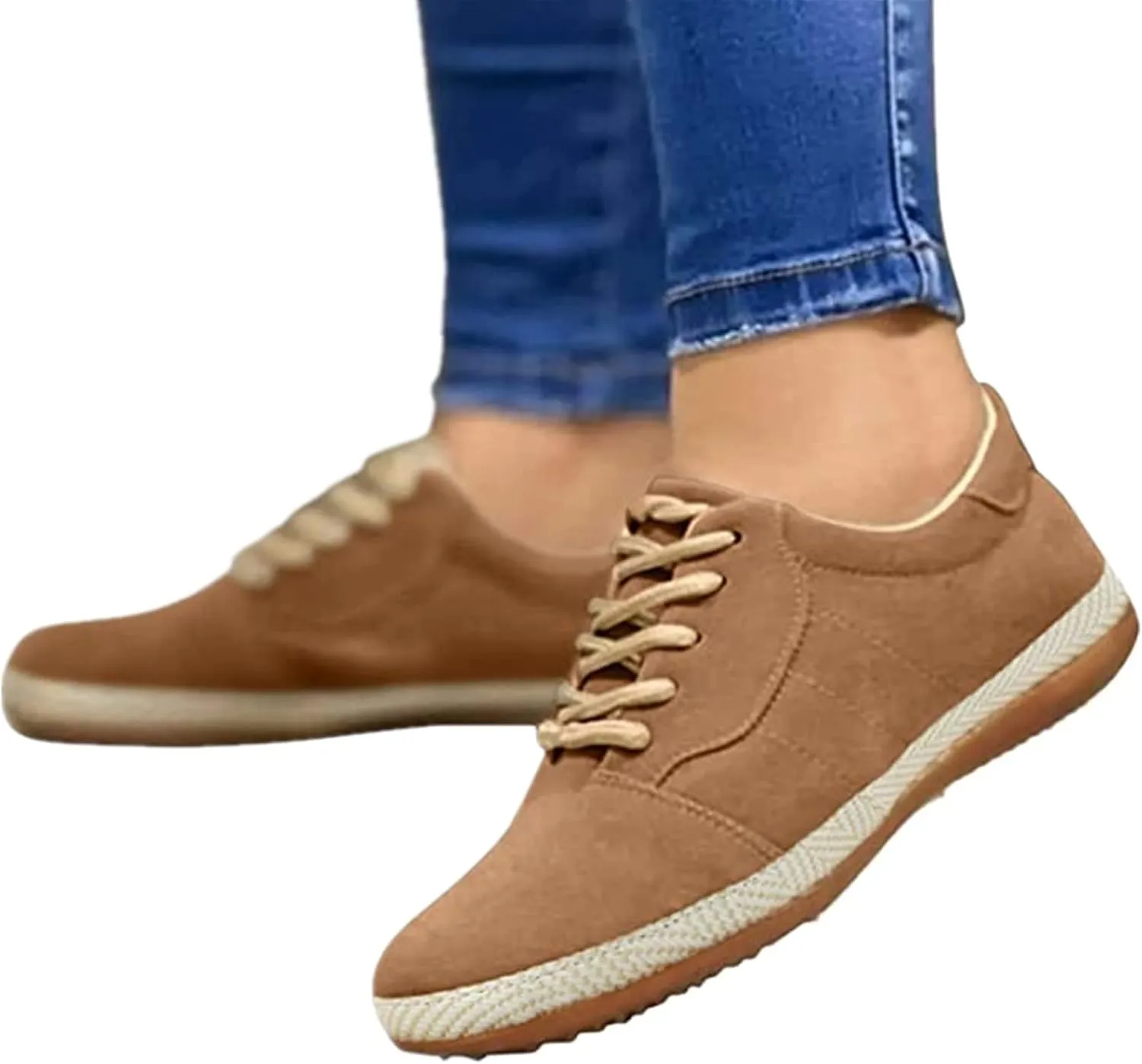 Ladmiple Sneakers For Women Comfortable Shoes Slip On Casual Platform Walking Shoes Dressy Summer Fashion Flats Loafers