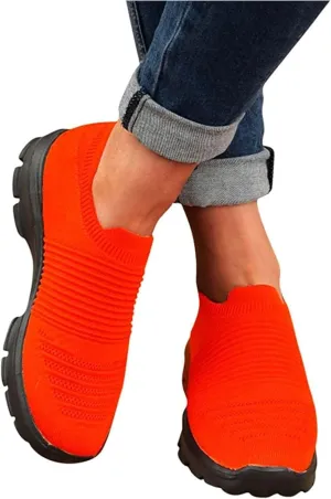 Ladmiple Sneakers For Women Comfortable Shoes Slip On Casual Walking Shoes Dressy Summer Fashion Non Slip Flats Loafers