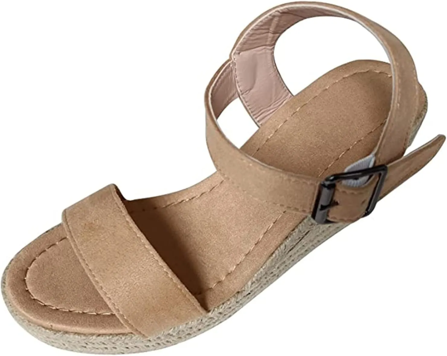 Ladmiple Summer Sandals for Women 2023 Platform Ankle Buckle Strap Wedge Sandals Open Toe Comfy Party High Heeled Shoes
