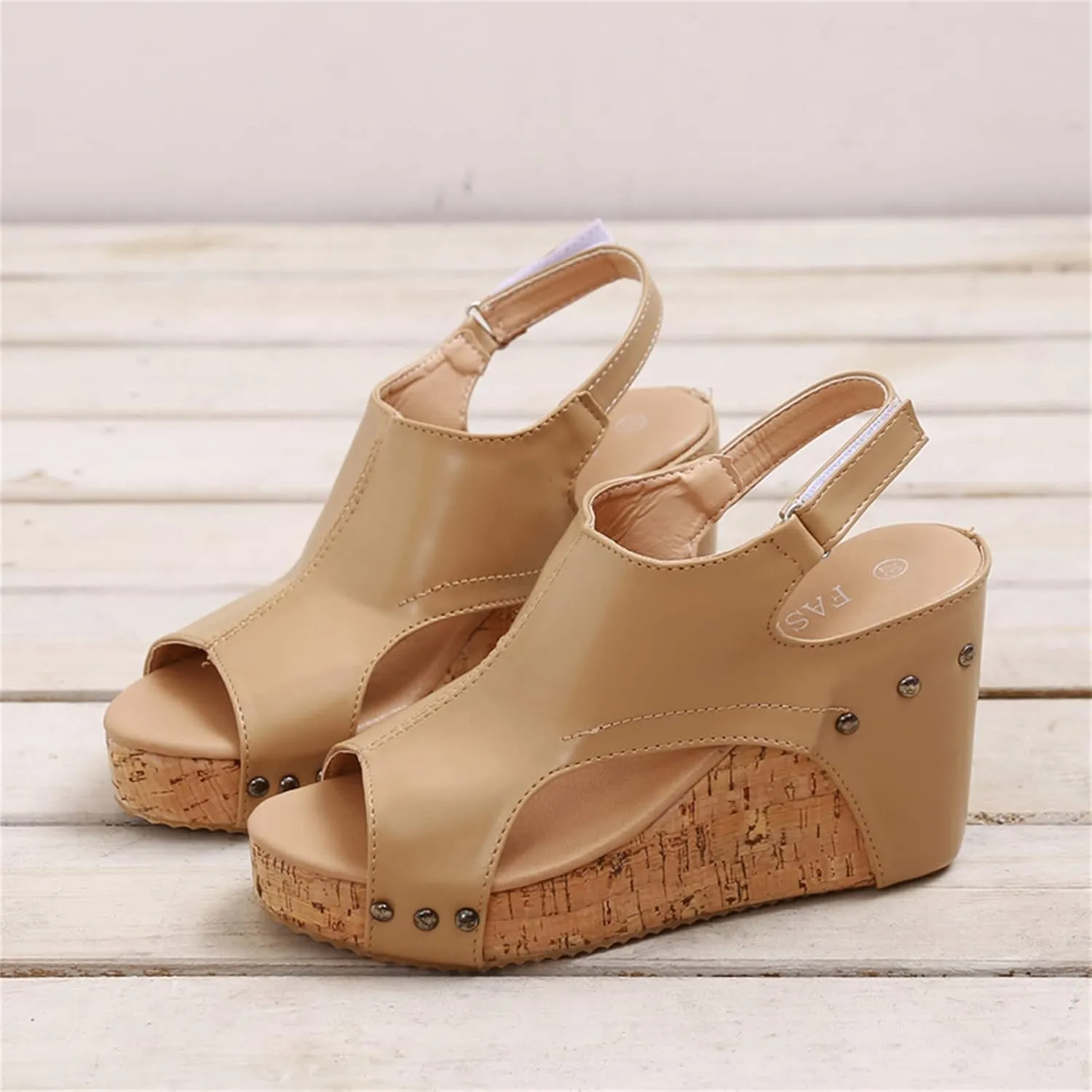 Ladmiple Summer Sandals for Women 2023 Platform Ankle Strap Slip On Wedge Sandal Open Toe Comfy High Heel Dressy Wedges