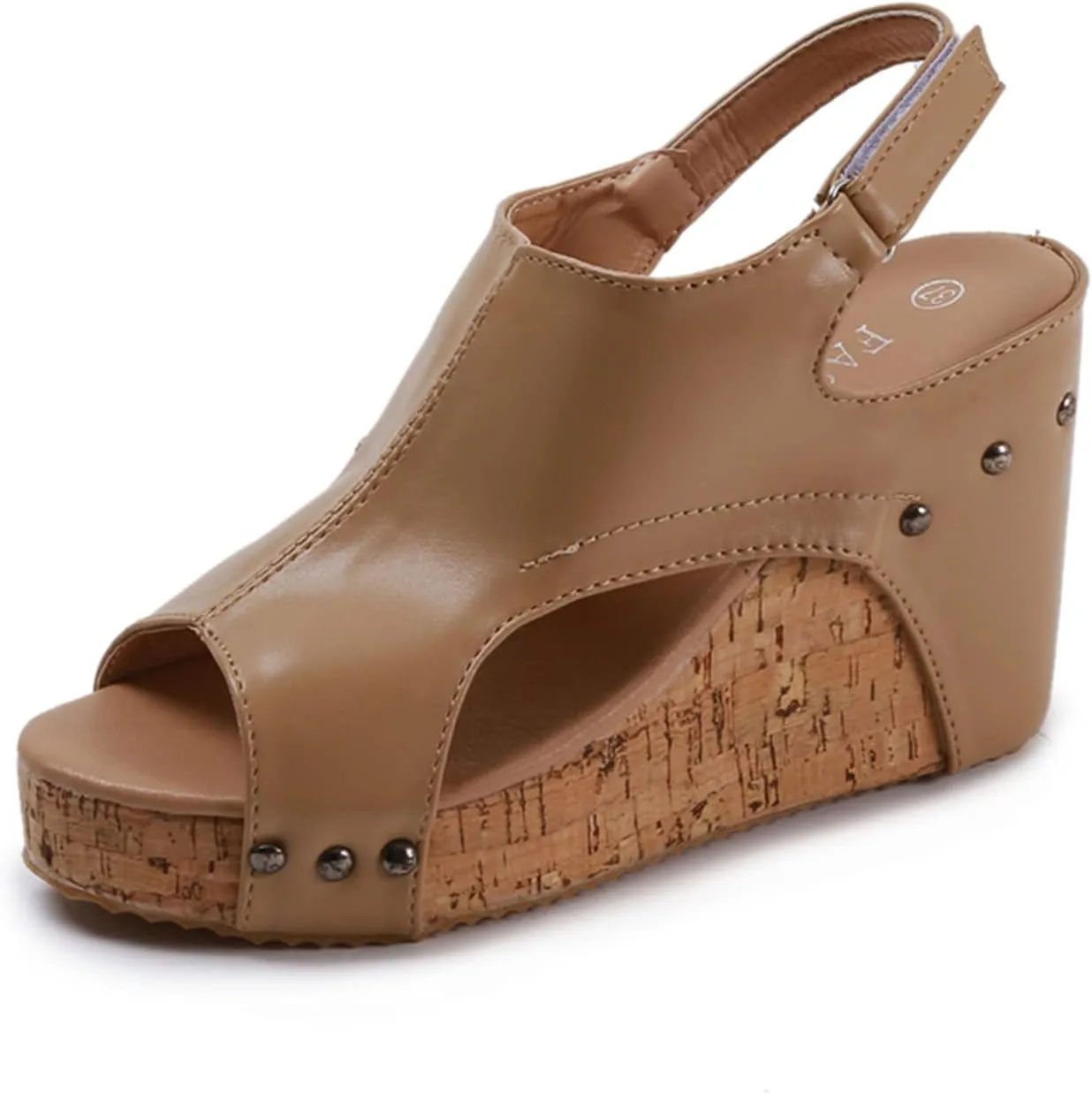 Ladmiple Summer Sandals for Women 2023 Platform Ankle Strap Slip On Wedge Sandal Open Toe Comfy High Heel Dressy Wedges