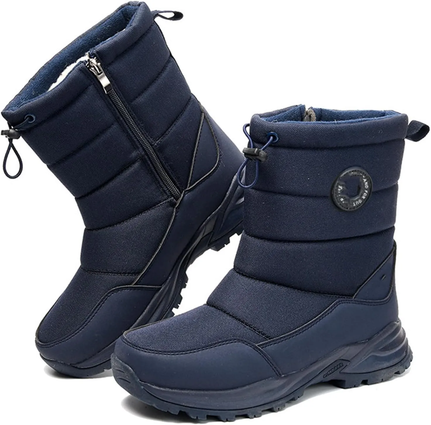 Ladmiple Winter Boots For Women Waterproof Snow Cute Ankle Booties Warm Lining Comfortable Non Slip Outdoor Walking Shoes