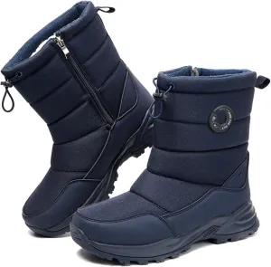 Ladmiple Winter Boots For Women Waterproof Snow Cute Ankle Booties Warm Lining Comfortable Non Slip Outdoor Walking Shoes