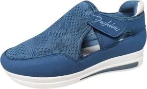 Ladmiple Womens Shoes Dressy Casual Loafers Canvas Slip On Fashion Comfortable Low Top Platform Walking Flats Sneakers