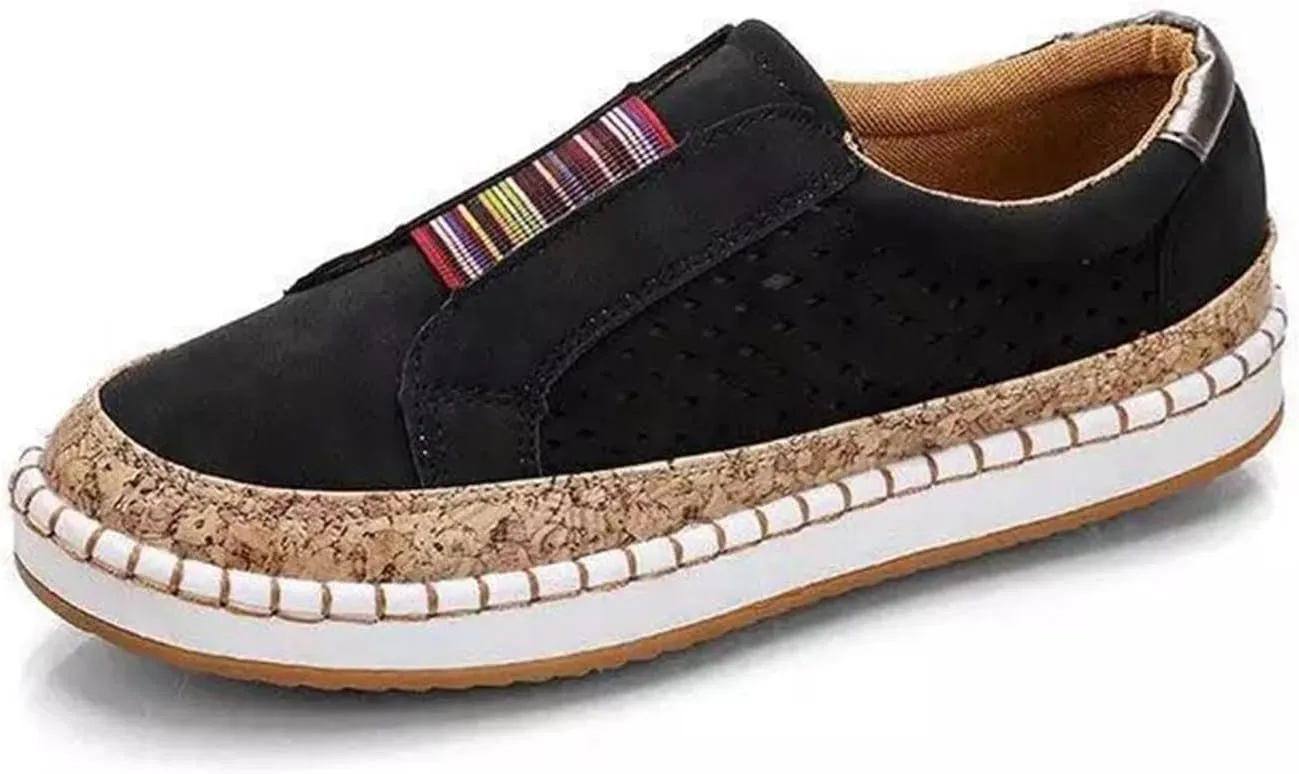 Ladmiple Womens Shoes Dressy Casual Loafers Slip on Fashion Canvas Sneakers Low Top Fashion Comfortable Walking Shoes