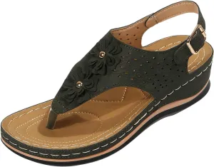 SBGMoSJ Ortho Dressy Sandals for Women Womens Orthopedic Flip Flops Wide Womens Summer Shoes White Women Comfort Sandals Walking Shoes Women Office Comfortable Sandals Women Huarache