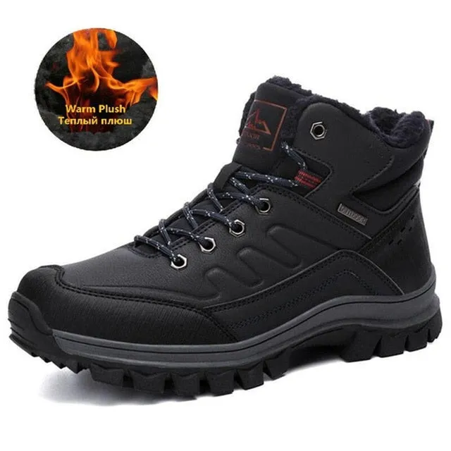 Warm Plush Winter Men's Boots