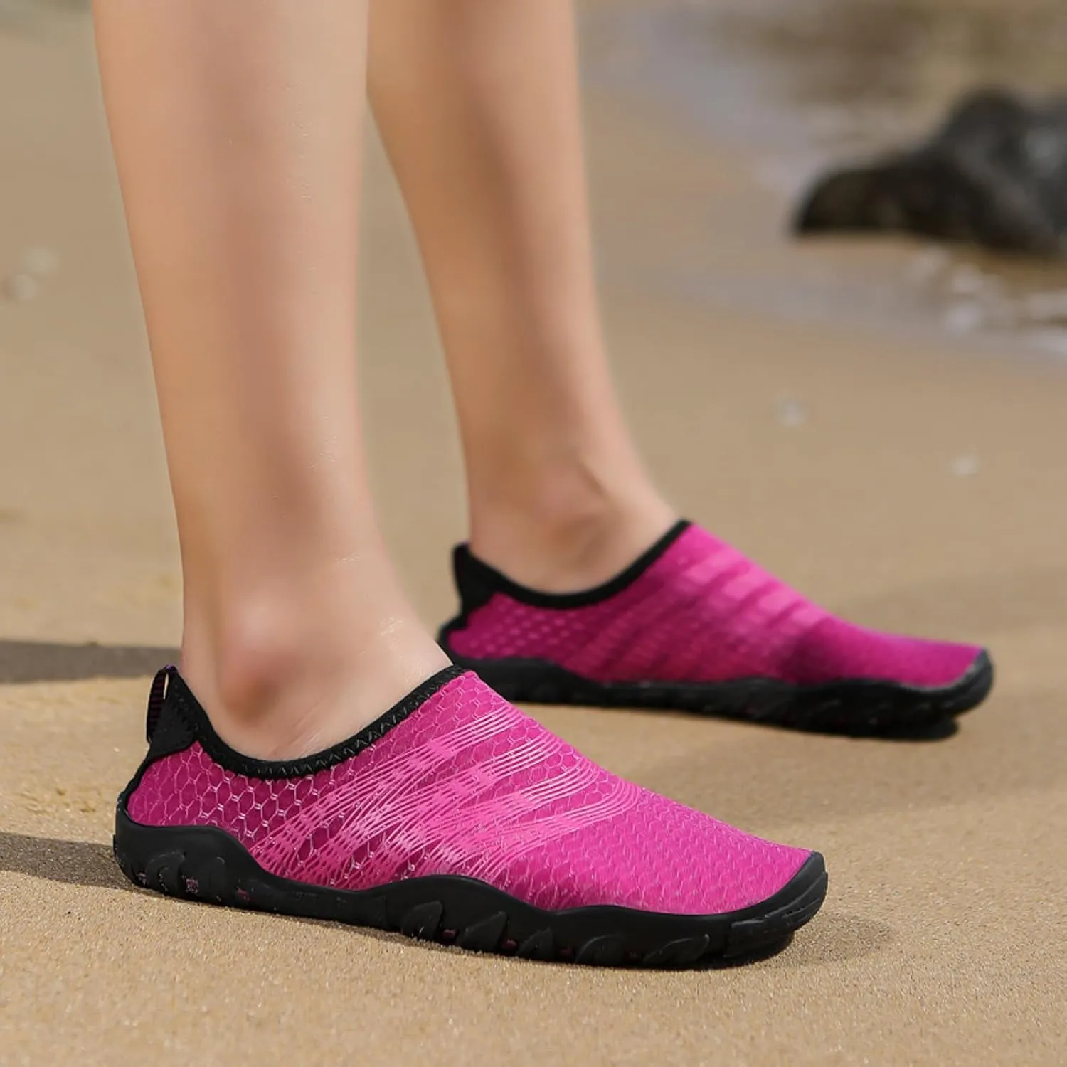 Womens Comfortable Non Slip Wading Shoes Quick Drying Socks Water Shoe Grounded Barefoot Footwear Kayak Shoes